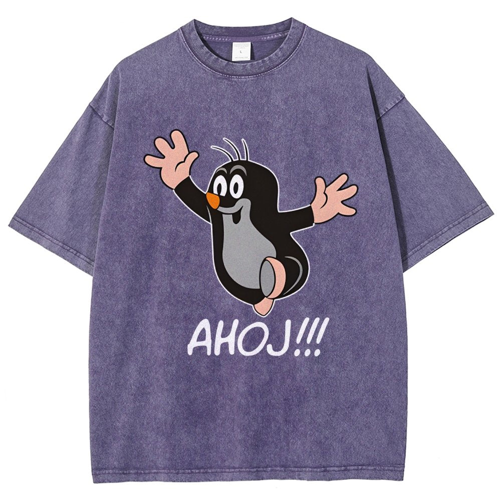Mole AHOJ Vintage Distressed T-shirt