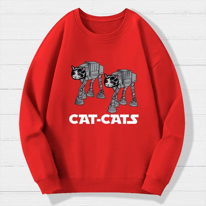 Walking Robot Cat Geek Cotton Sweatshirt