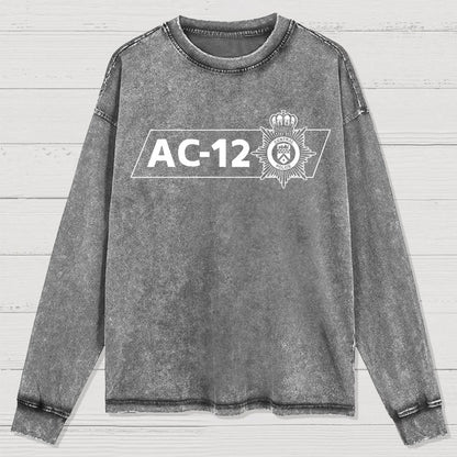 AC-12 Central Police Wear It In The Line Of Duty Washed Long Sleeve Tee