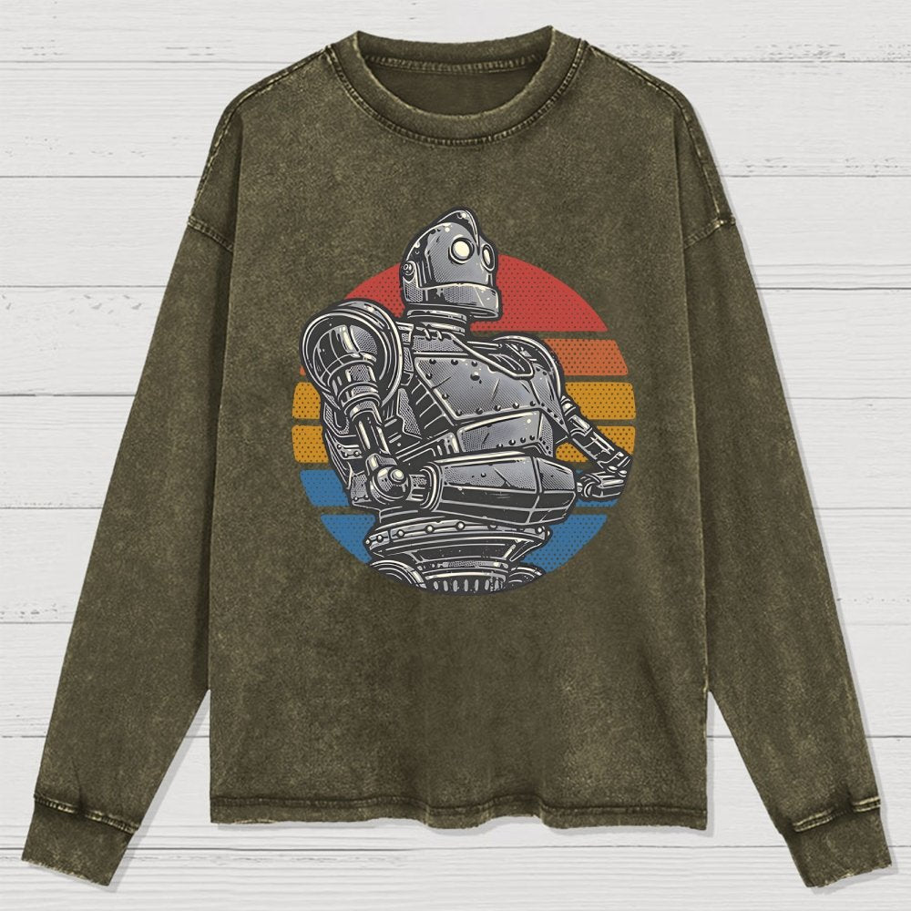 Retro Giant Washed Long Sleeve Tee