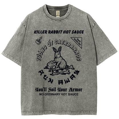 Killer Rabbit Hot Sauce Vintage Distressed T-shirt