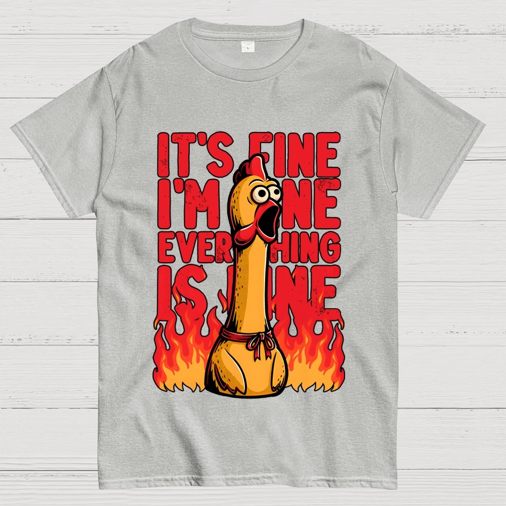 Chicken Fine Burn Geek T-Shirt