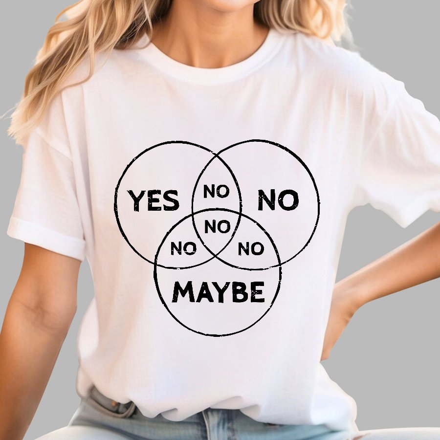 Venn In Doubt Say No Geek T-Shirt