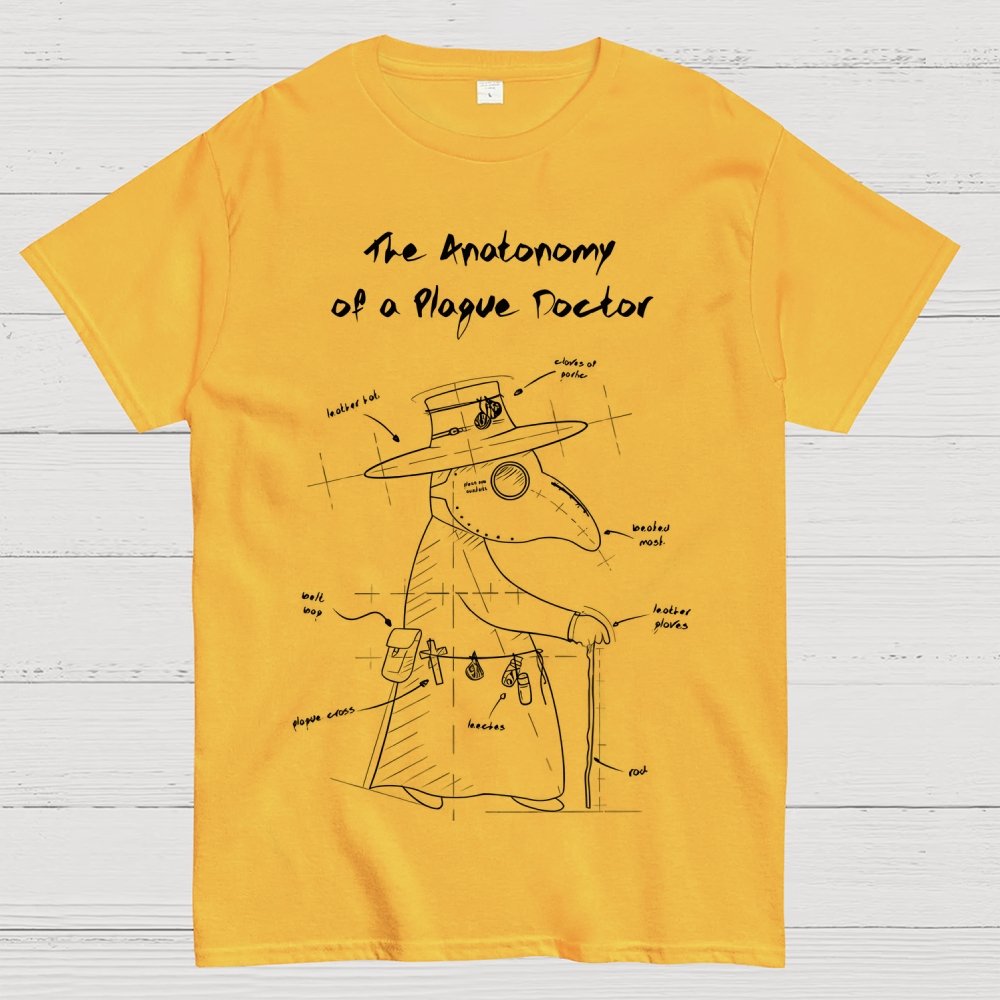 The Anatomy of a Plague Doctor Geek T-Shirt