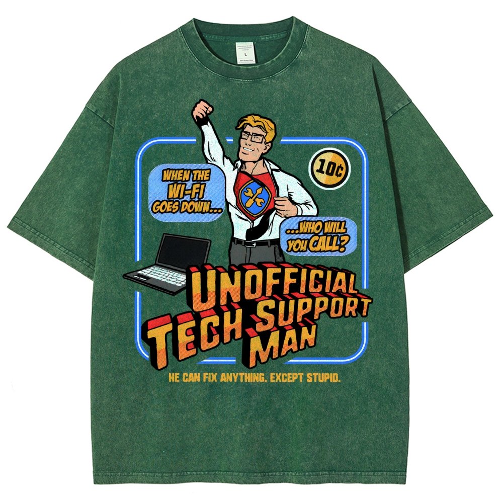 Unofficial Tech Support Man Essential Vintage Distressed T-shirt