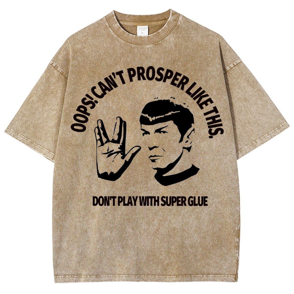 Oops! Can’t prosper like this Vintage Distressed T-shirt
