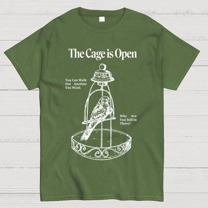 Bird in a cage Geek T-Shirt