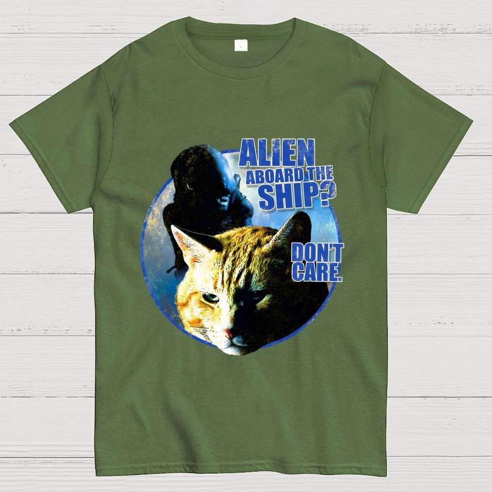 Top Cat Alien Aboard The Ship Don’t Care Geek T-Shirt