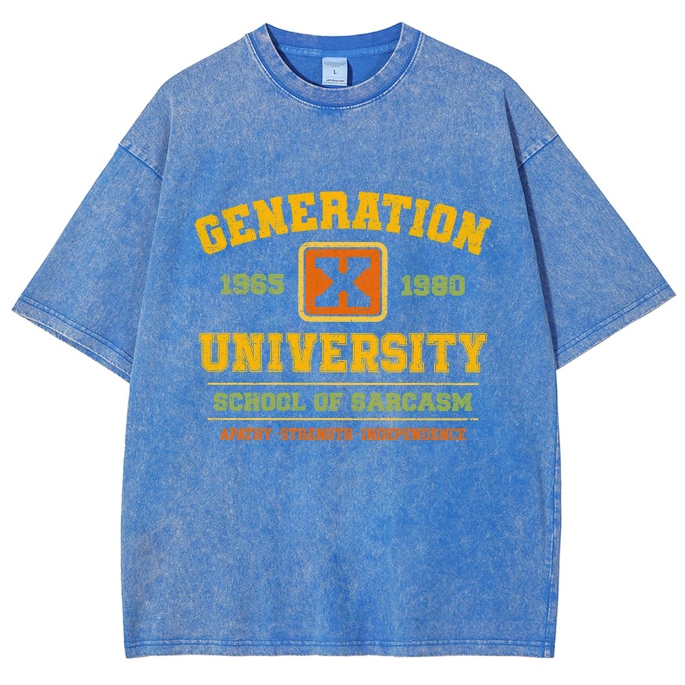 Generation X University Vintage Distressed T-shirt