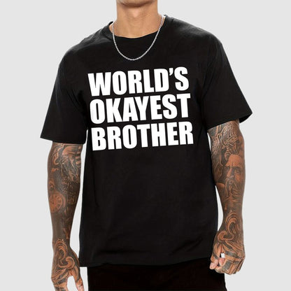 World's Okayest Brother Geek T-Shirt