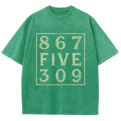 Music 867 Five 309 80S Pop Music  Vintage Distressed T-shirt