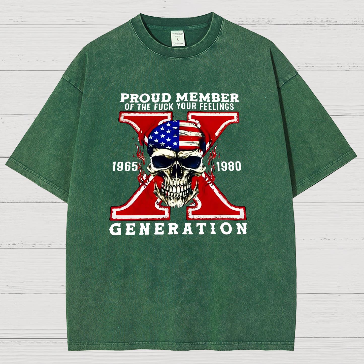 Generation X Vintage Distressed T-shirt