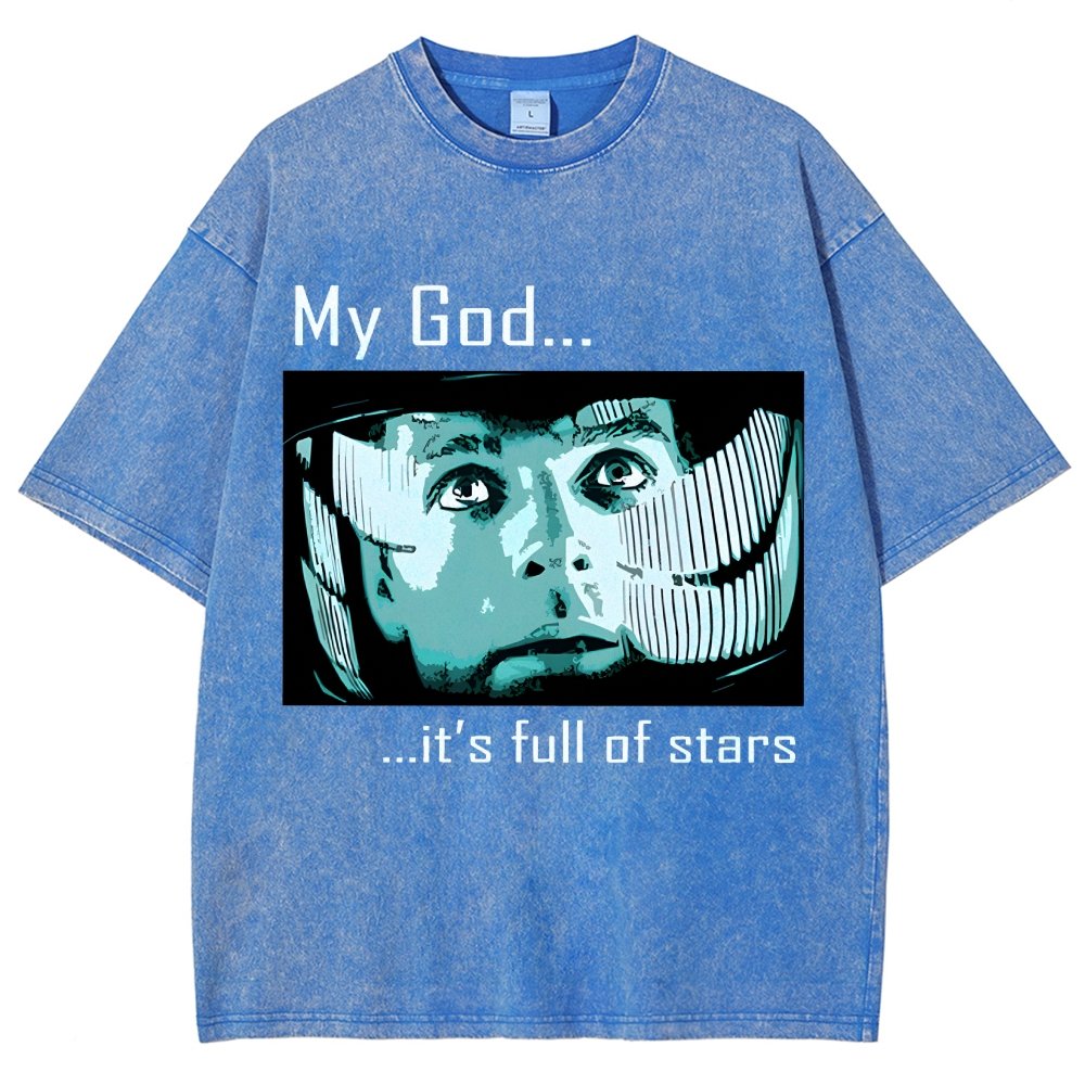 My God t's full of stars! Vintage Distressed T-shirt