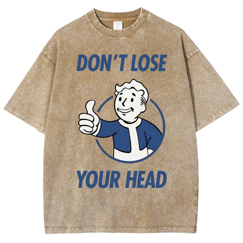 Don't Lose Your Head  Vintage Distressed T-shirt