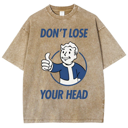 Don't Lose Your Head  Vintage Distressed T-shirt