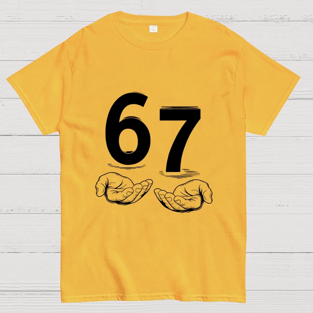 Funny Six Seven Meme Viral Quote Geek T-Shirt