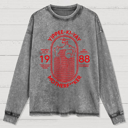 Yippie-ki-yay Washed Long Sleeve Tee