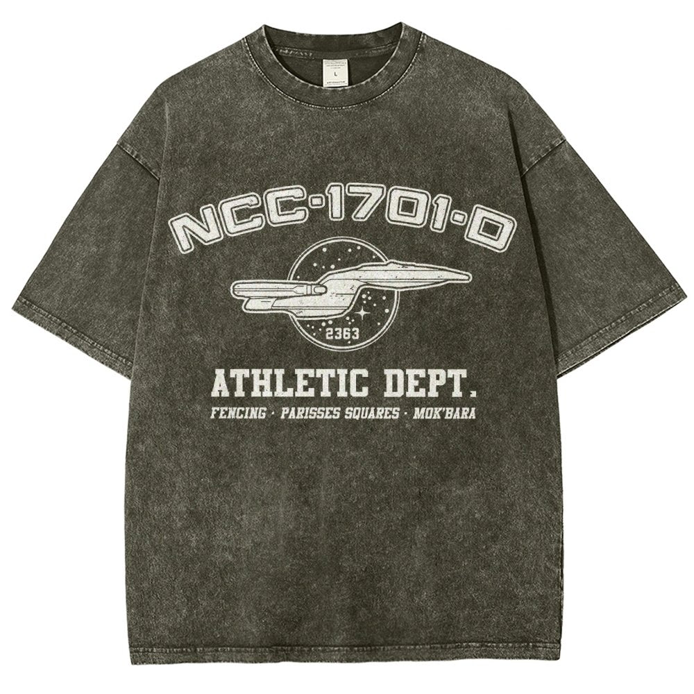 Space Athletic A New Generations Vintage Distressed T-shirt