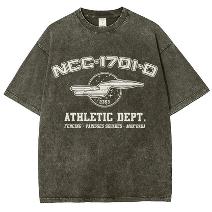 Space Athletic A New Generations Vintage Distressed T-shirt