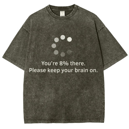 Brain Update Vintage Distressed T-shirt