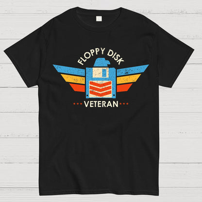 Floppy Disk Veteran Geek T-Shirt