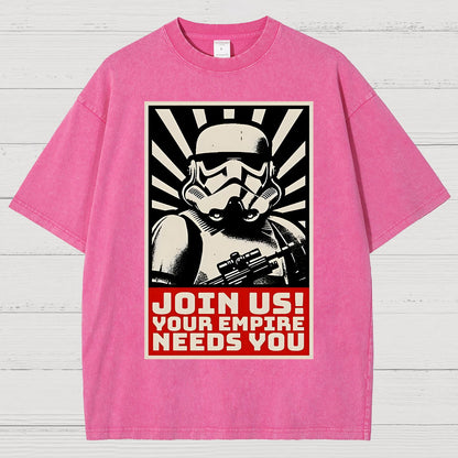 Join Us Your Realm Needs You Vintage Distressed T-shirt