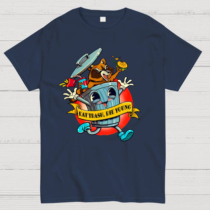 Eat Trash Die Young Vintage Cartoon Classic Geek T-Shirt