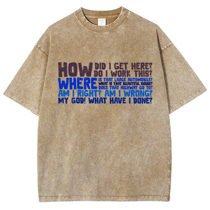 How Did I Get Here Vintage Distressed T-shirt