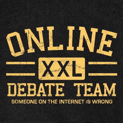 Online Debate Team Vintage Distressed Hoodie