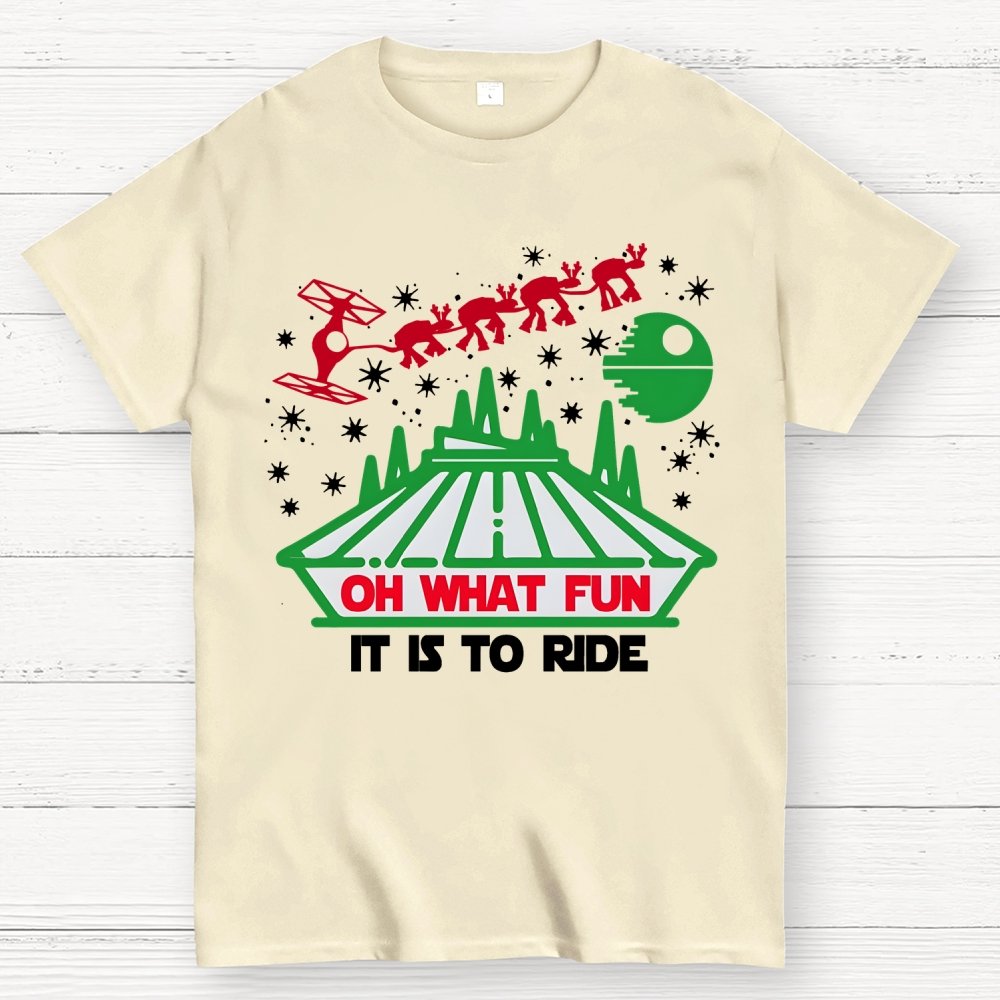 Oh What Fun It Is To Ride Christmas Geek T-Shirt