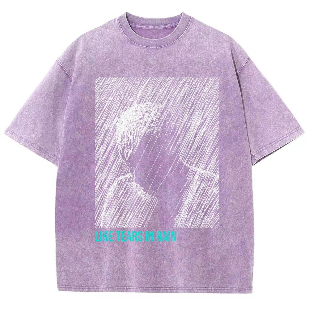 Like Tears In Rain Vintage Distressed T-shirt