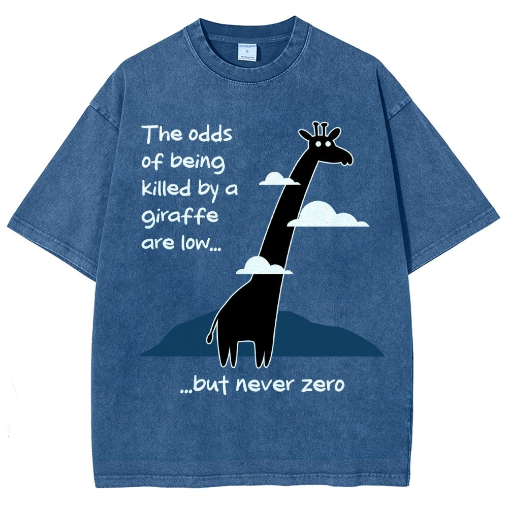 Killer Giraffe Vintage Distressed T-shirt