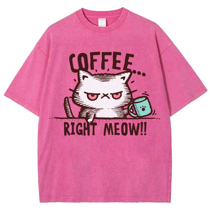 CATffeine Vintage Distressed T-shirt