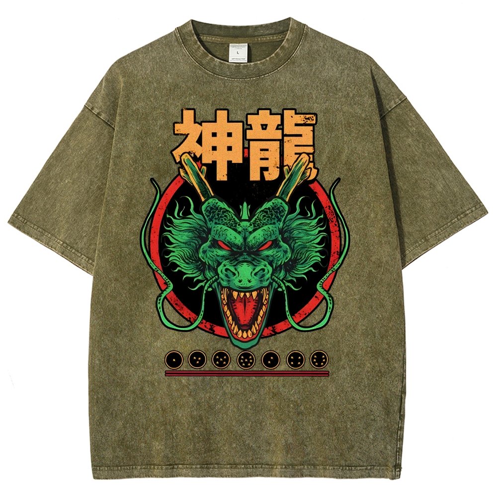 God Dragon Vintage Distressed T-shirt
