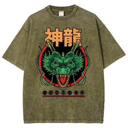 God Dragon Vintage Distressed T-shirt