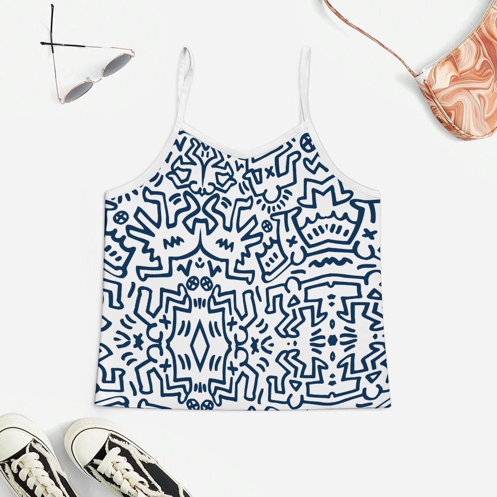 Geek Travel Culture Graffiti1 Women's Geek Suspender Cami Set