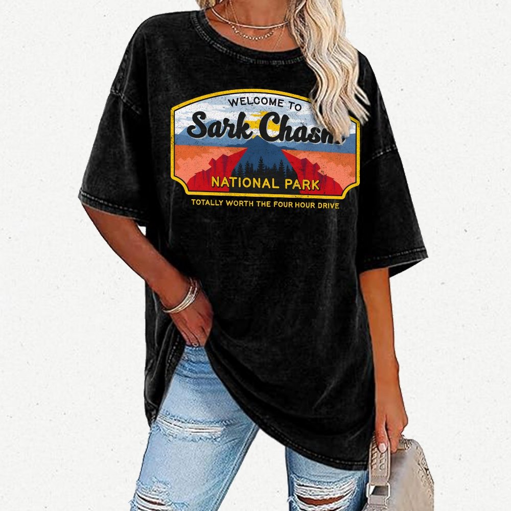 Welcome To Sarcasm Remix Vintage Distressed T-shirt