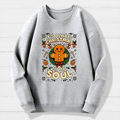 Christmas Soul Gift Geek Cotton Sweatshirt