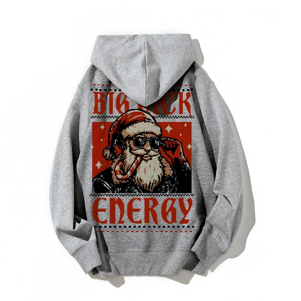Big Nick Energy Printed Back Unisex Cotton Hoodie