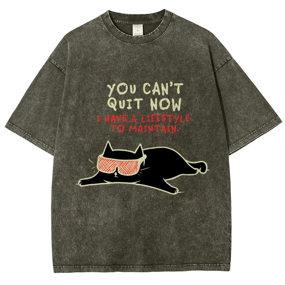 You Can't Quit Now Vintage Distressed T-shirt