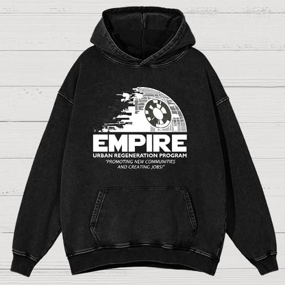 Metropolis Urban Regeneration Vintage Distressed Hoodie