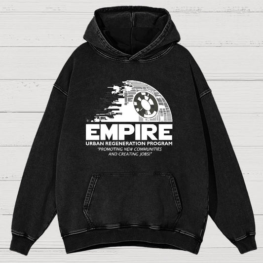 Metropolis Urban Regeneration Vintage Distressed Hoodie