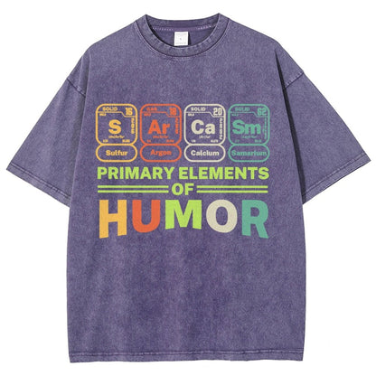 Primary Elements Of Humor Vintage Distressed T-shirt