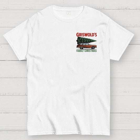 Holiday Family Christmas Front And Back Printing Geek T-Shirt