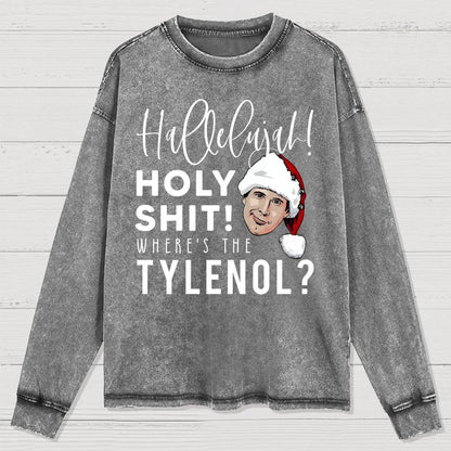 Where's The Tylenol? Washed Long Sleeve Tee