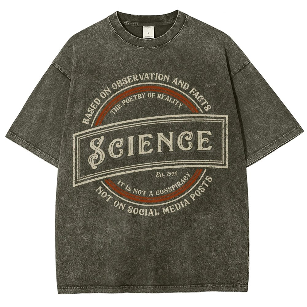 Old-Timey Science Vintage Distressed T-shirt