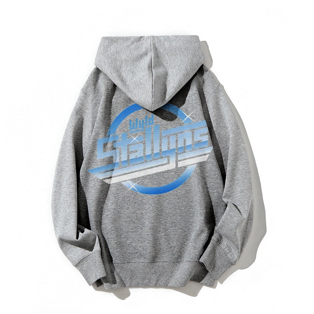Wyld Stroke Printed Back Unisex Cotton Hoodie