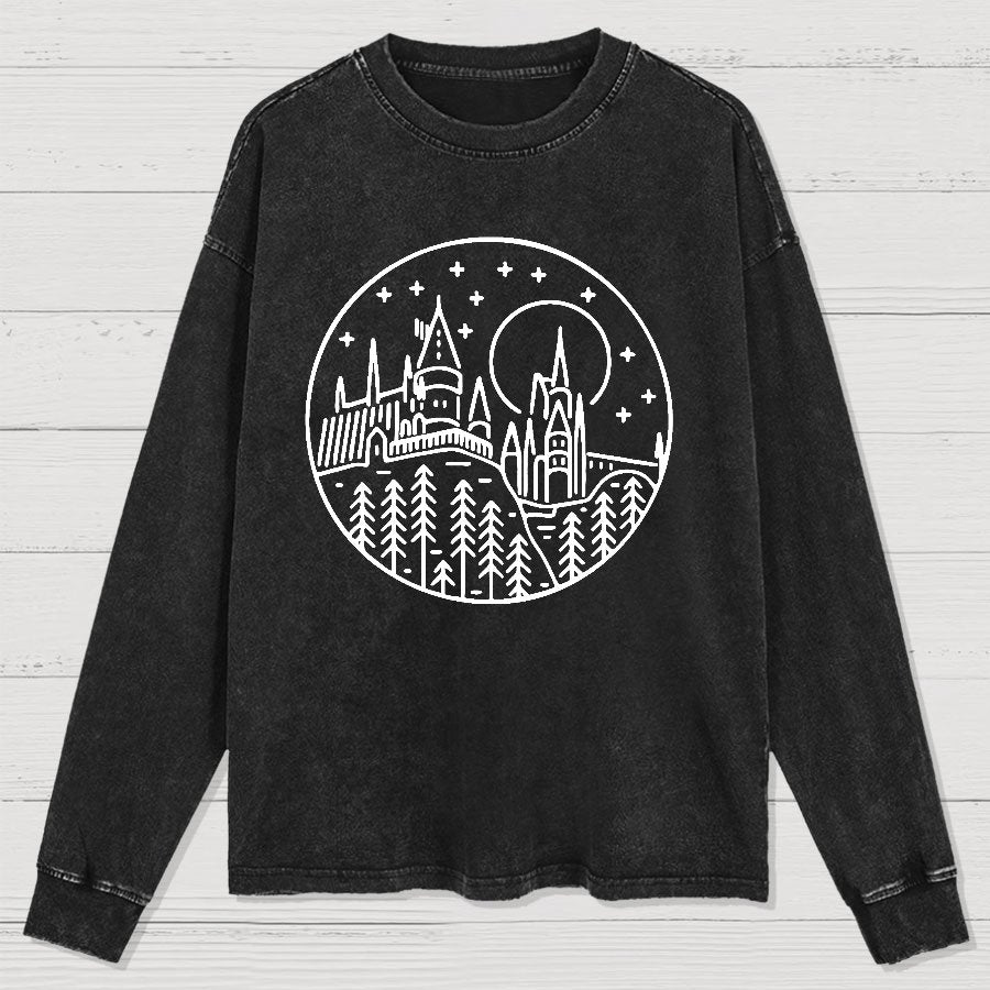 Vacation Geek Nerd Washed Long Sleeve Tee
