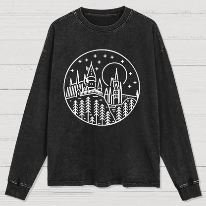 Vacation Geek Nerd Washed Long Sleeve Tee