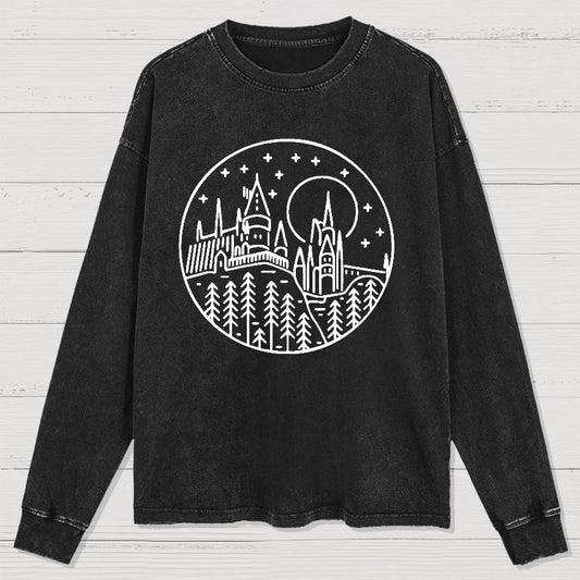 Vacation Geek Nerd Washed Long Sleeve Tee
